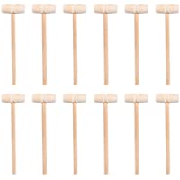 Stobok - Lote de 40 martillos de madera para martillos de madera natural- mazos de cangrejo- martillos para rompecabezas…